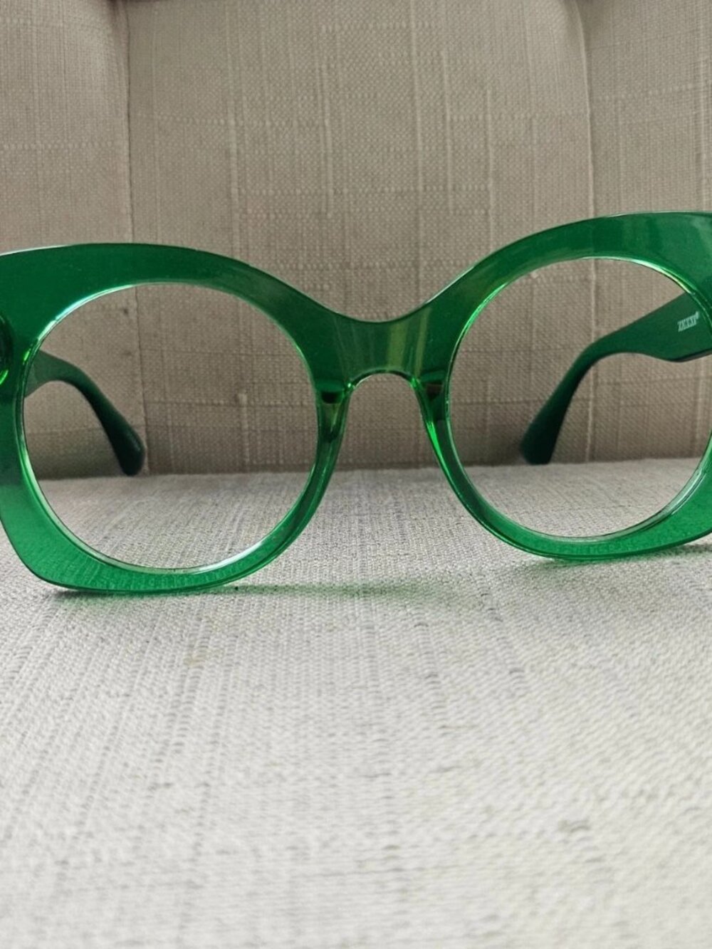 Zenni Optical Women Glasses Eyewear Frame Green Oversized Eyeglasses - Picture 2 of 12